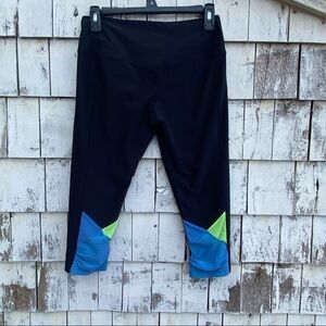 Nike  Black Mesh Capri Leggings